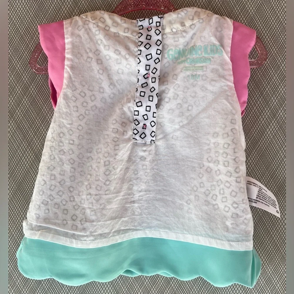 Genuine Kids Oshkosh - Colorful Geometric Kids Sleeveless Top (Size 18m)